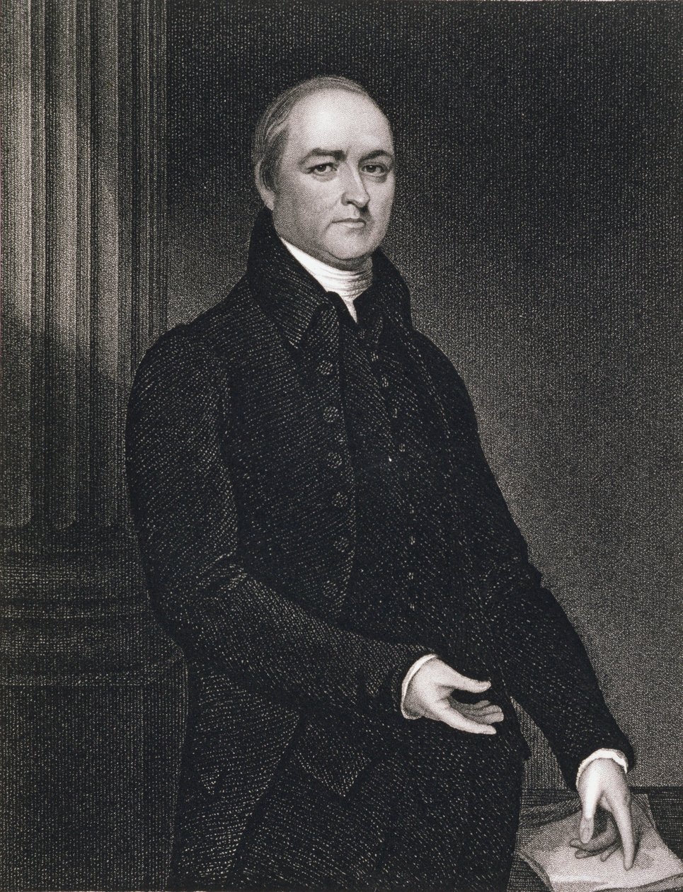 Revd. Timothy Dwight (1752-1817) kaiverrus John B. Forrest (1814-70) (kaiverrus) tekijältä John (after) Trumbull