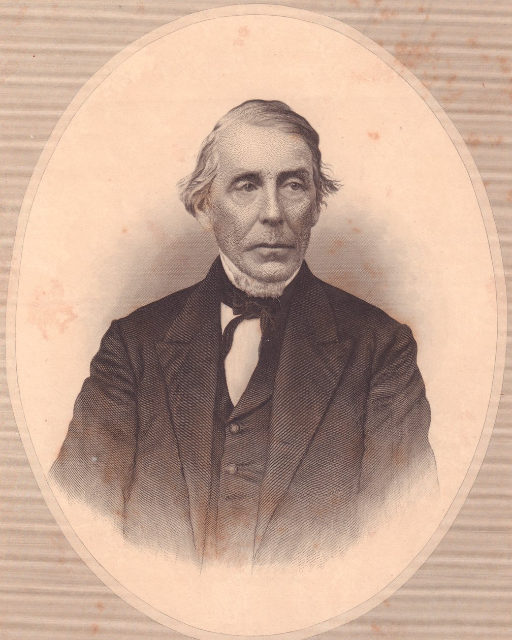 Amerikkalaisen metodistipapin John Price Durbinin (1800-1876) muotokuva, W Wellstoodin kaiverrus ladies