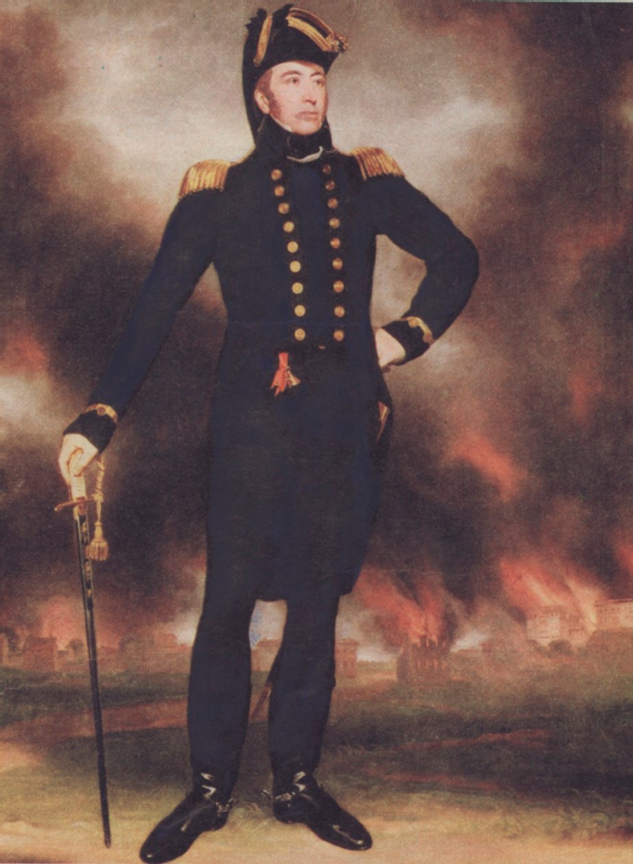 Sir George Cockburn (1772-1853) (värilitro) tekijältä Walter Charles Mills