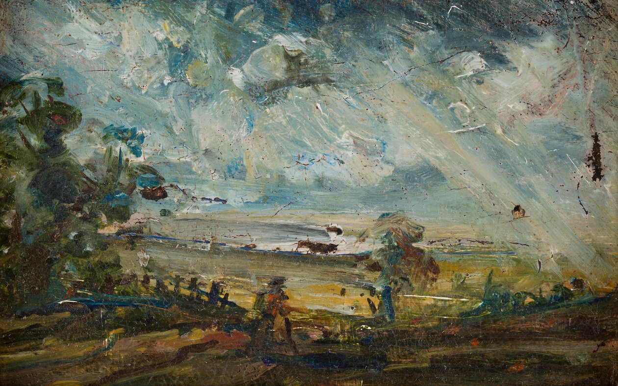 Plein Air Sketch of the Bay (öljy kankaalle) tekijältä John (manner of) Constable
