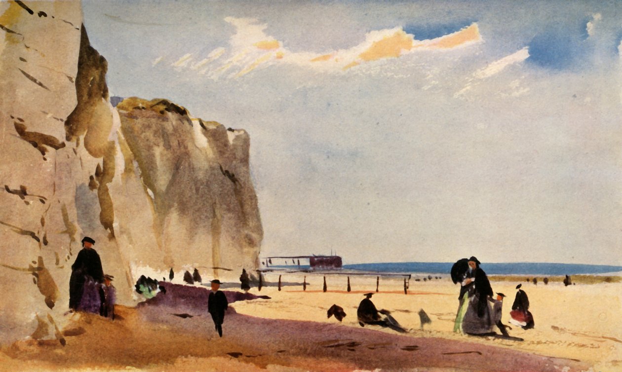 Rannikkokohtaus, Normandia, 1860, 1934. tekijältä John Absolon
