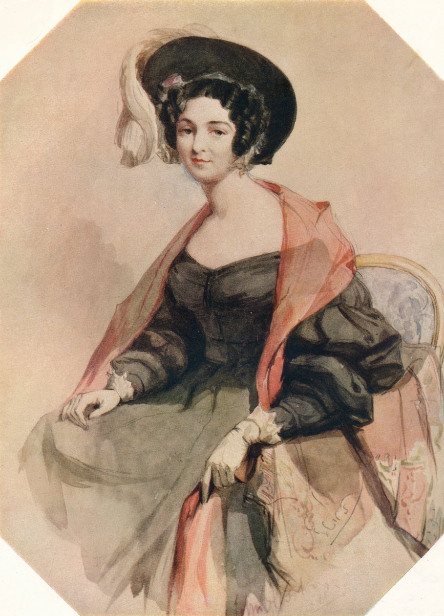 Naisen muotokuva, c1855 tekijältä John Absolon