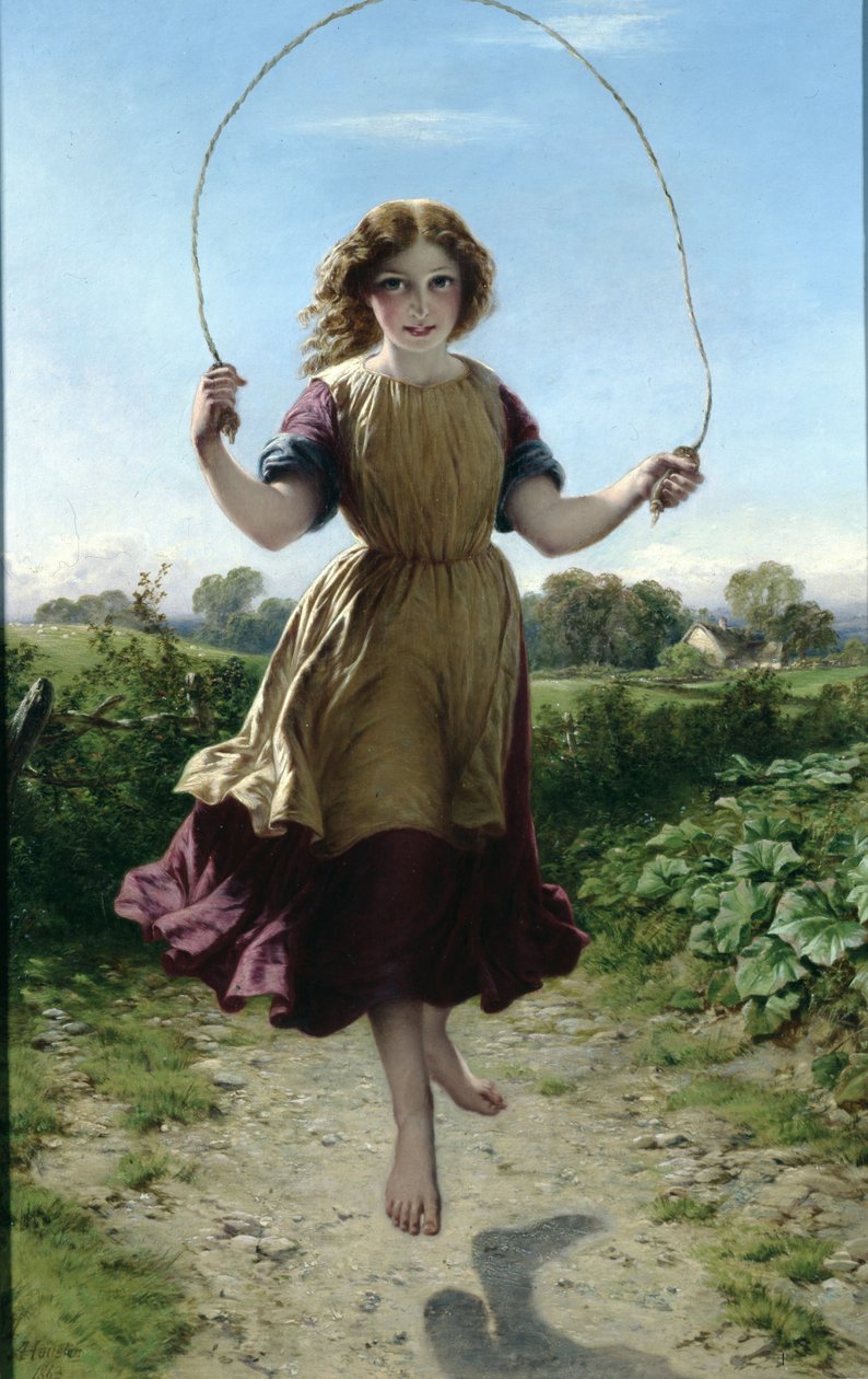Tyttö Skipping, 1863 tekijältä John Adam P. Houston