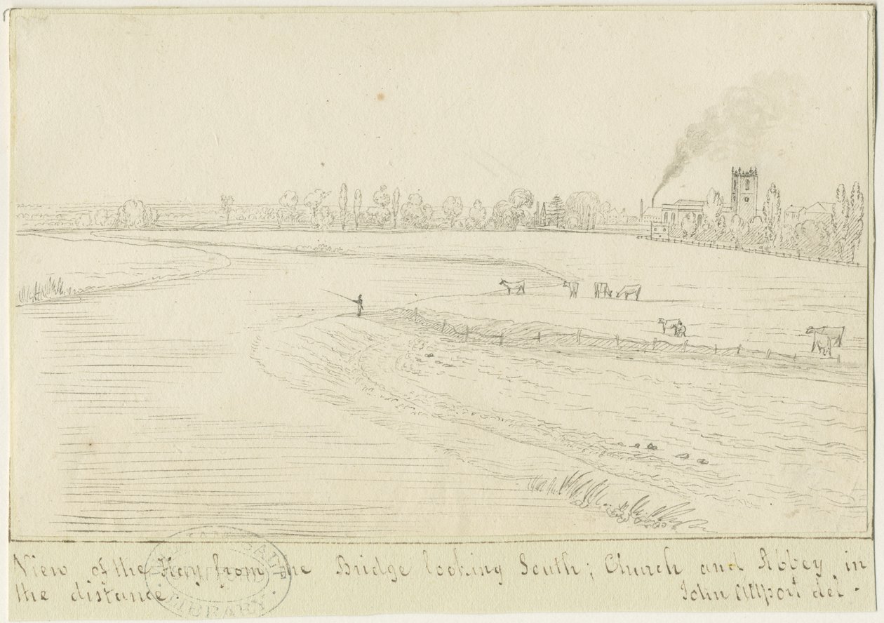 Burton-upon-Trent: kynä- ja mustepiirustus, nd [1799-1854] (piirustus) tekijältä John Allport