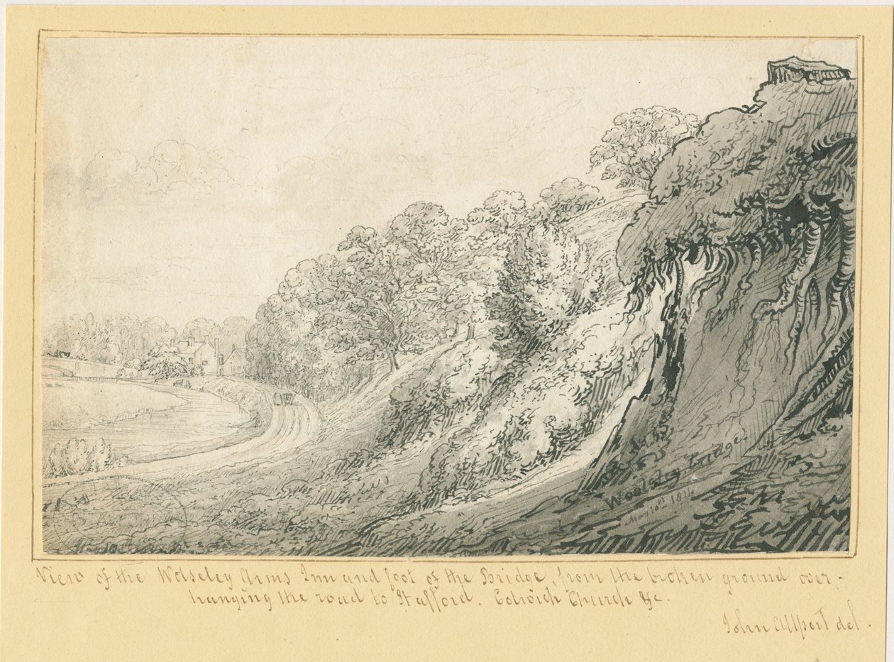 Wolseley - Wolseley Arms Inn: kynäpiirros, 10. toukokuuta 1814 tekijältä John Allport