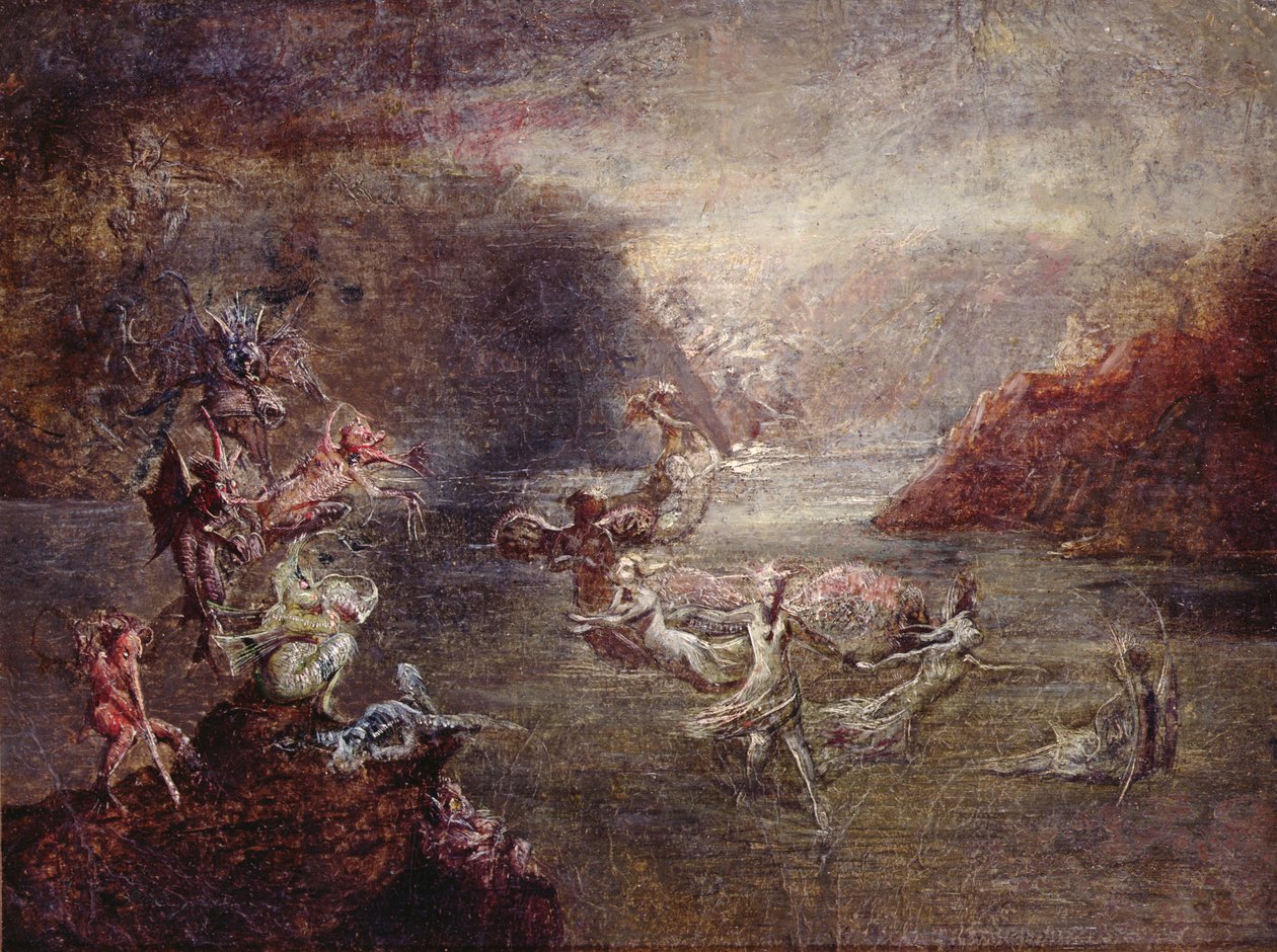 The Fairy Lake (öljyä aluksella) tekijältä John Anster Fitzgerald