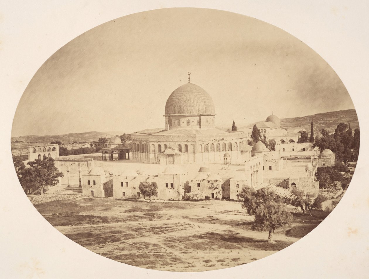 Jerusalem, Moriah-vuoren temppelin paikka, 1857. tekijältä John Anthony
