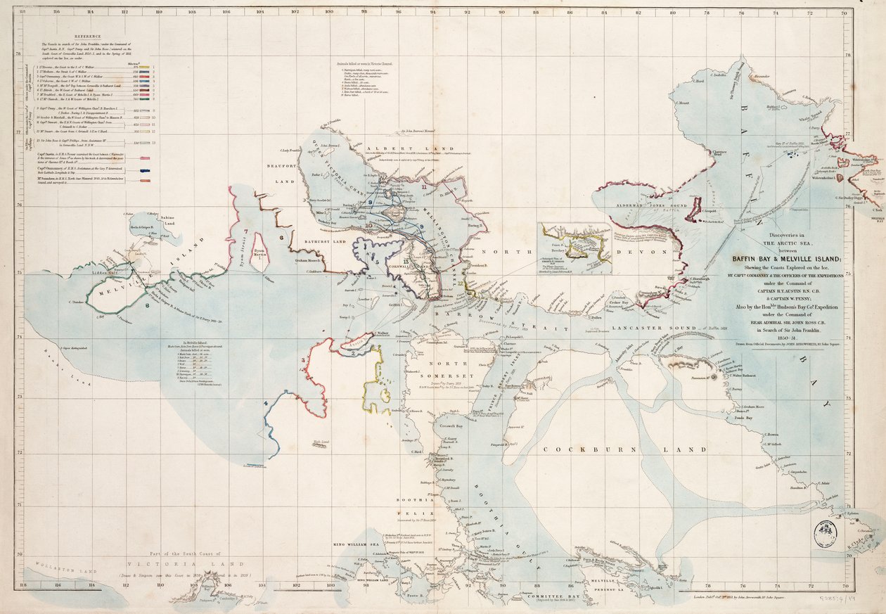 Löydöt Jäämerellä Baffin Bayn ja Melville Islandin välillä tekijältä John Arrowsmith