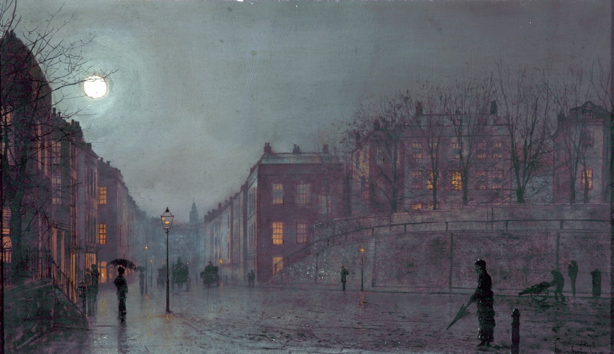 Näkymä Hampsteadista, Lontoosta, 1882 tekijältä John Atkinson Grimshaw
