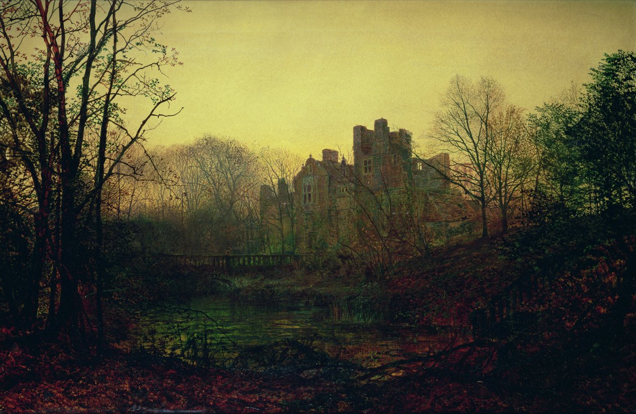 Lokakuun jälkihehku, 1871 tekijältä John Atkinson Grimshaw