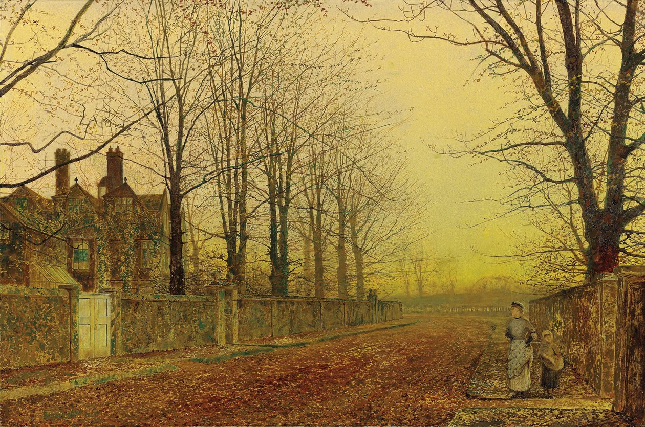 Syksyn loisto, 1887 tekijältä John Atkinson Grimshaw