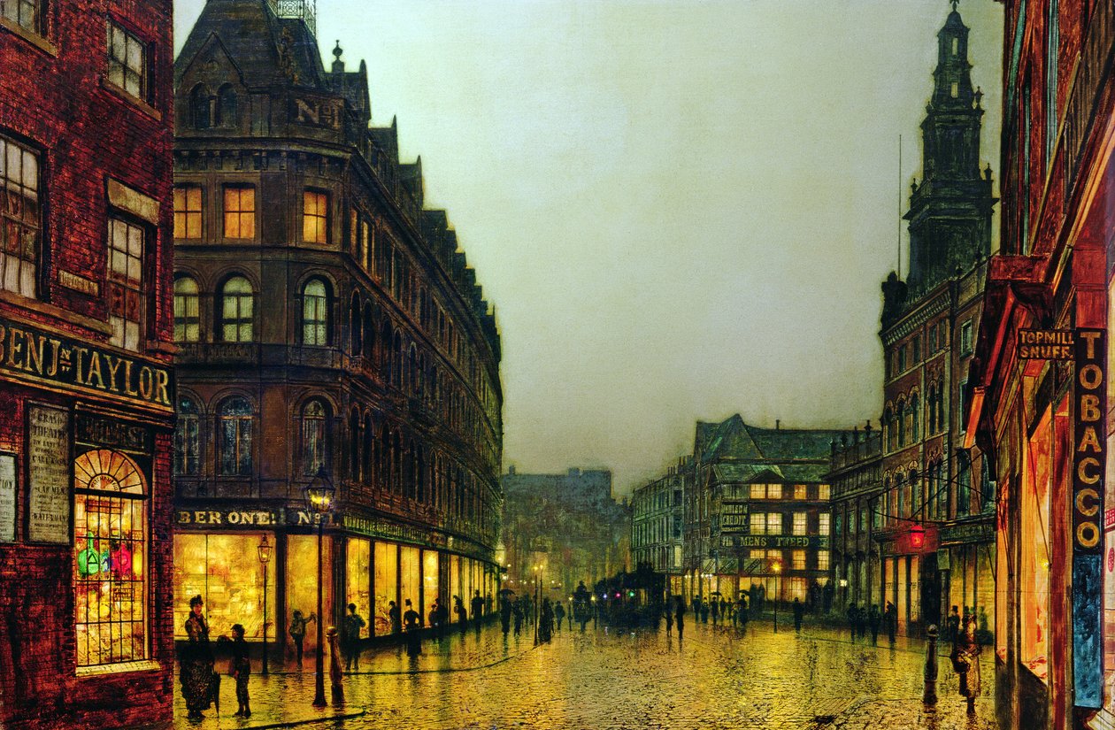 Boar Lane, Leeds tekijältä John Atkinson Grimshaw