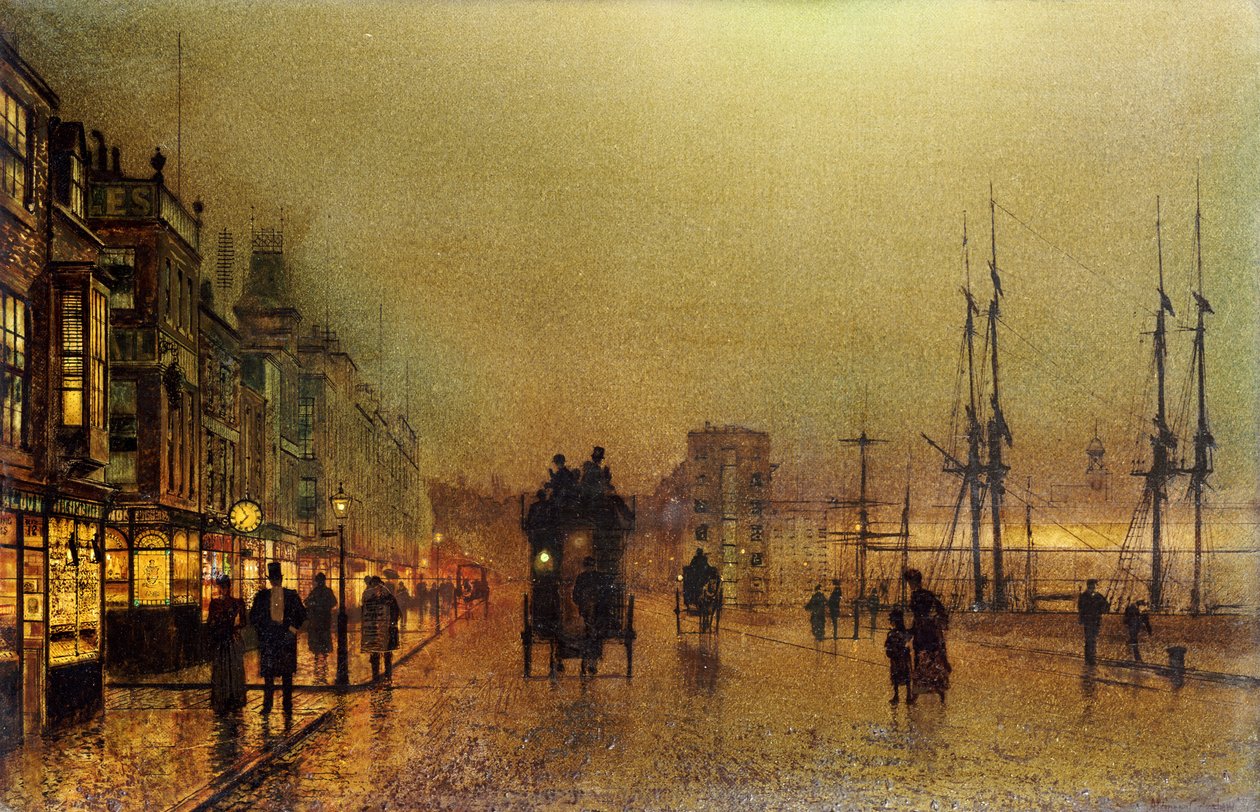 Glasgow tekijältä John Atkinson Grimshaw