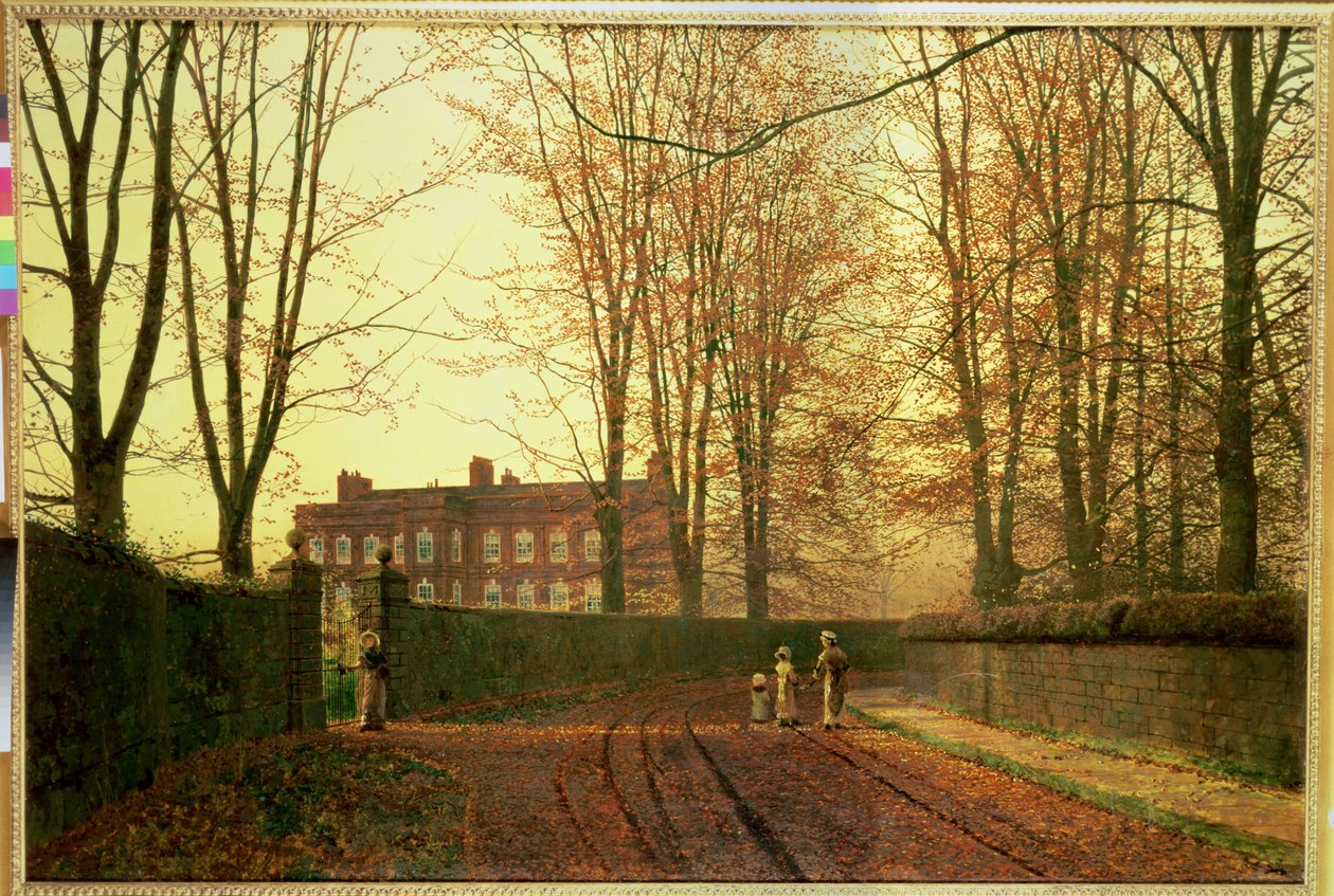 Kirkkoon menossa, 1880 tekijältä John Atkinson Grimshaw