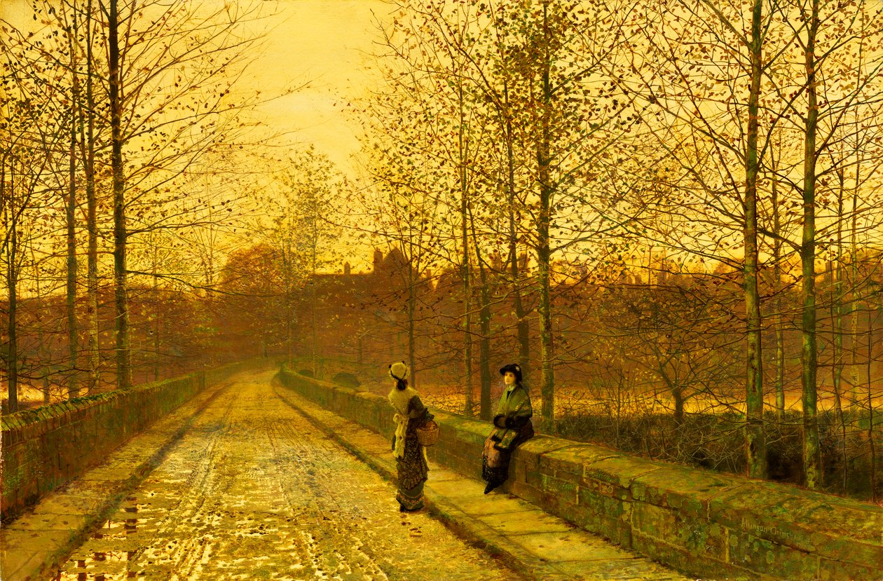 Golden Gloamingissa, 1883 tekijältä John Atkinson Grimshaw
