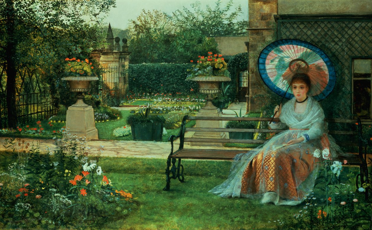 In the Plesaunce, Knostrop Hall, Leeds, 1875 tekijältä John Atkinson Grimshaw