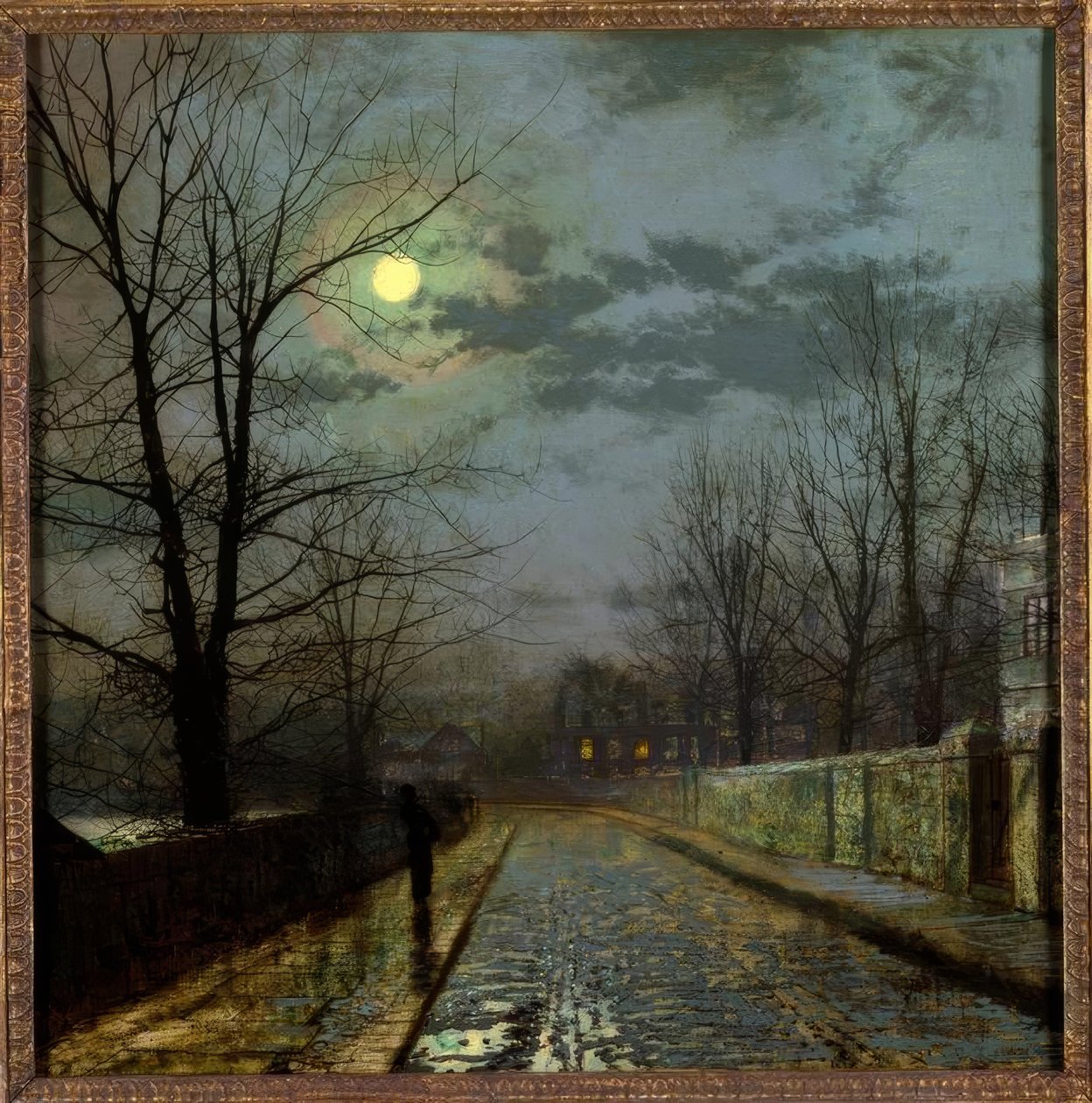 Lane Cheshiressä tekijältä John Atkinson Grimshaw