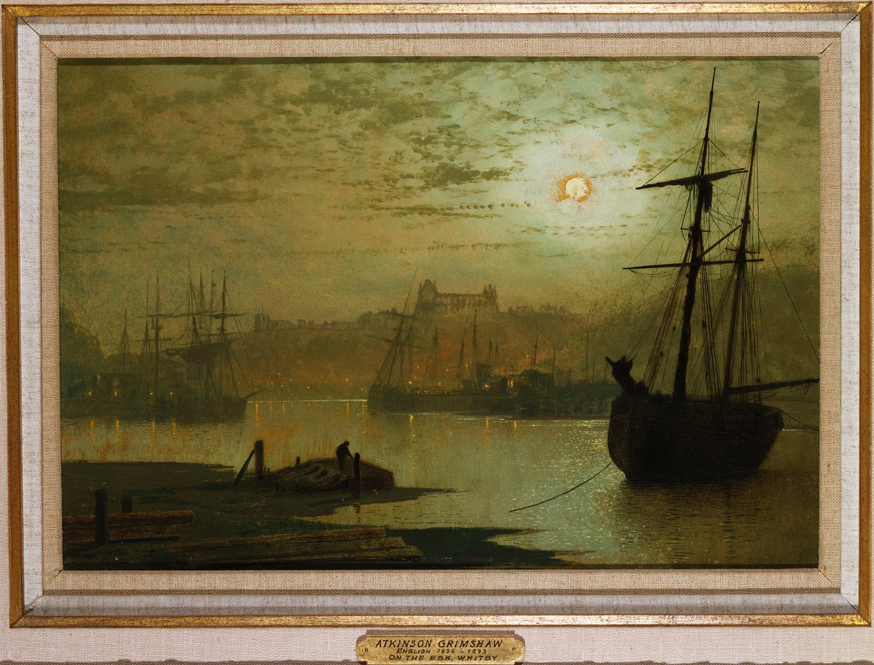 Eskillä, Whitby, 1877 tekijältä John Atkinson Grimshaw