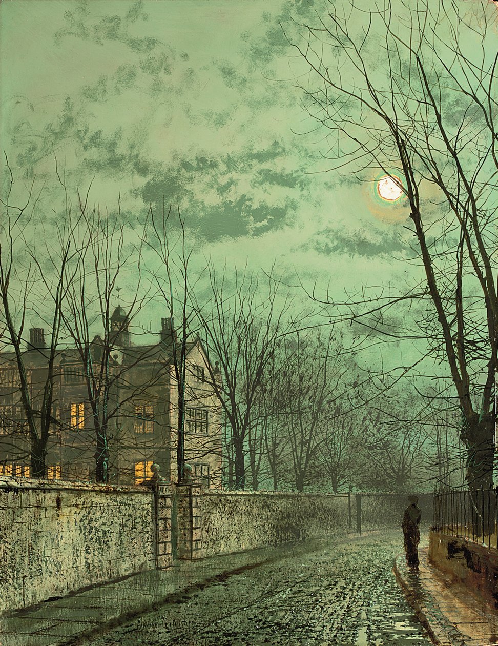 Kuusäteiden alla, 1887 tekijältä John Atkinson Grimshaw