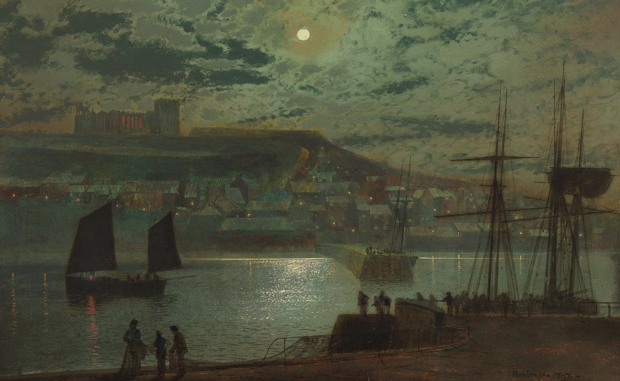 Whitbyn satama tekijältä John Atkinson Grimshaw