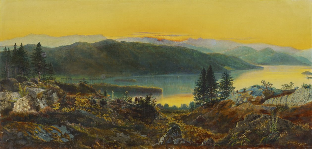 Windermere, 1863 tekijältä John Atkinson Grimshaw