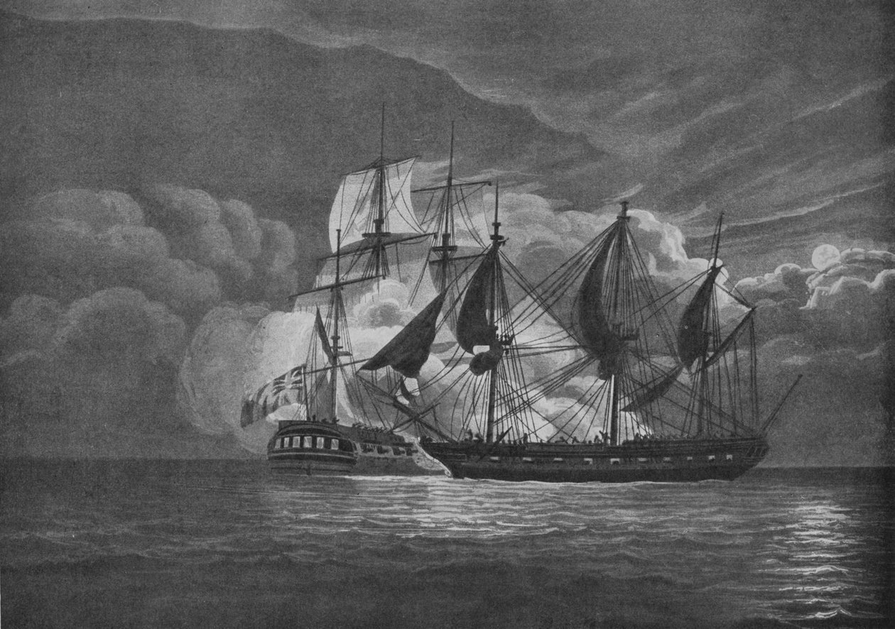 Fine Chase and Capture, c1800 tekijältä John Augustus Atkinson