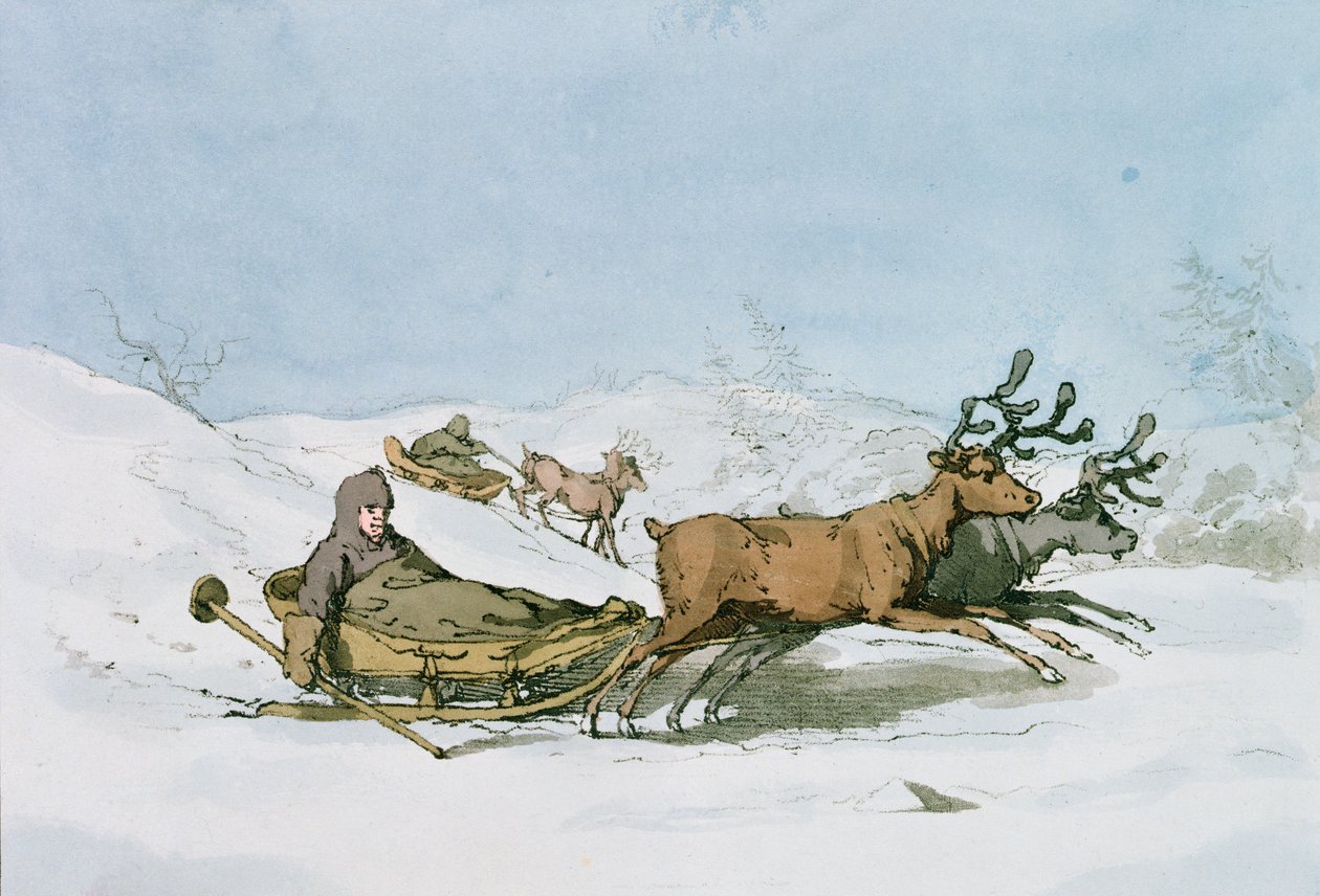 Lapin kelkka, 1803 tekijältä John Augustus Atkinson