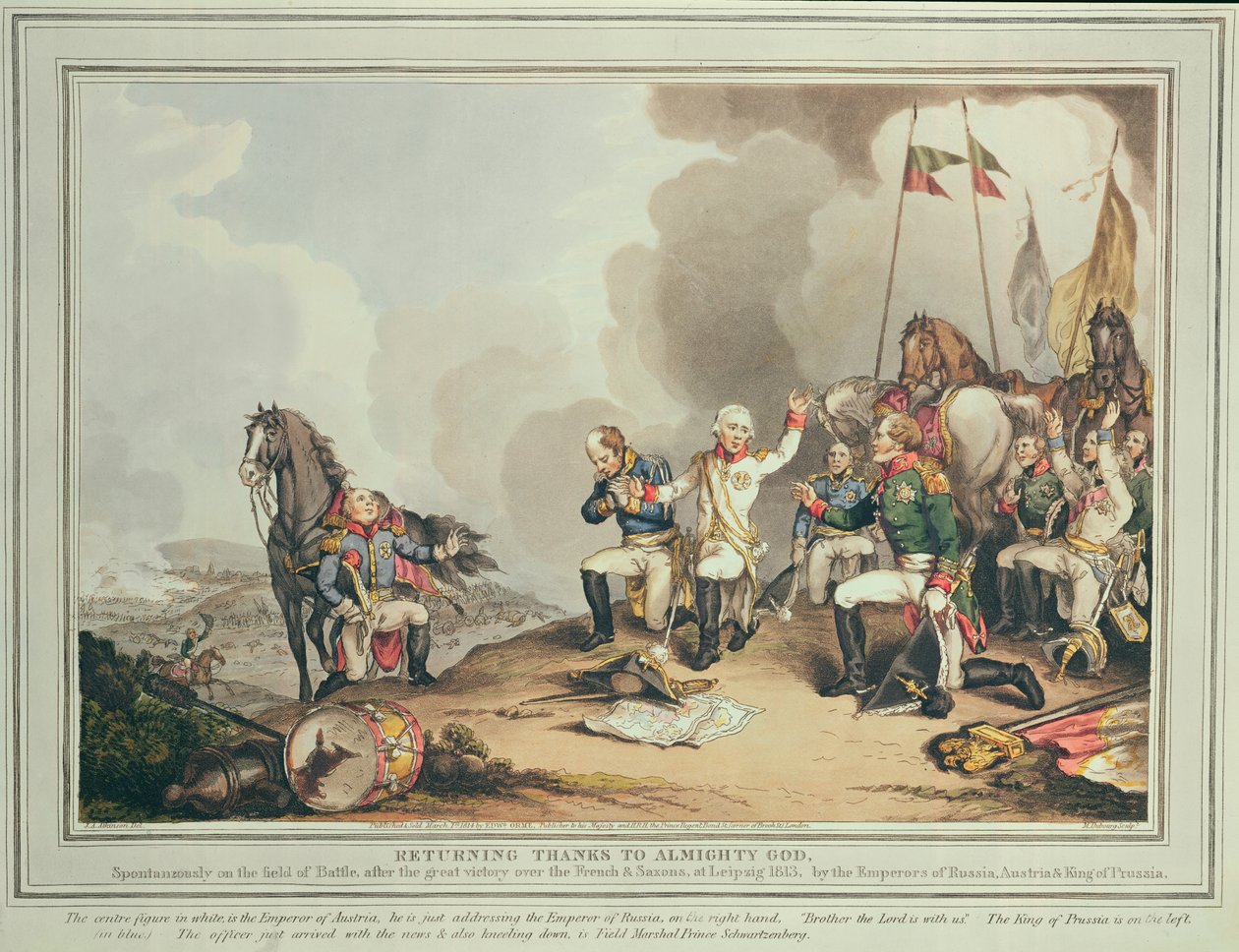 Paluu kiitos Kaikkivaltialle Jumalalle, 1814 tekijältä John Augustus Atkinson