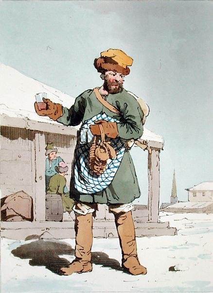 Zbitenshik, taiteilijan syövyttämä, julkaistu 1804 (värilitro). tekijältä John Augustus Atkinson