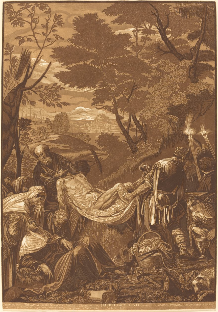 Hautaus tekijältä John Baptist Jackson after Jacopo Bassano