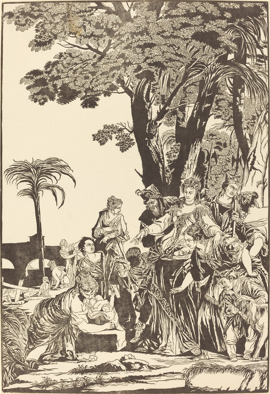 Mooseksen löytäminen tekijältä John Baptist Jackson after Veronese