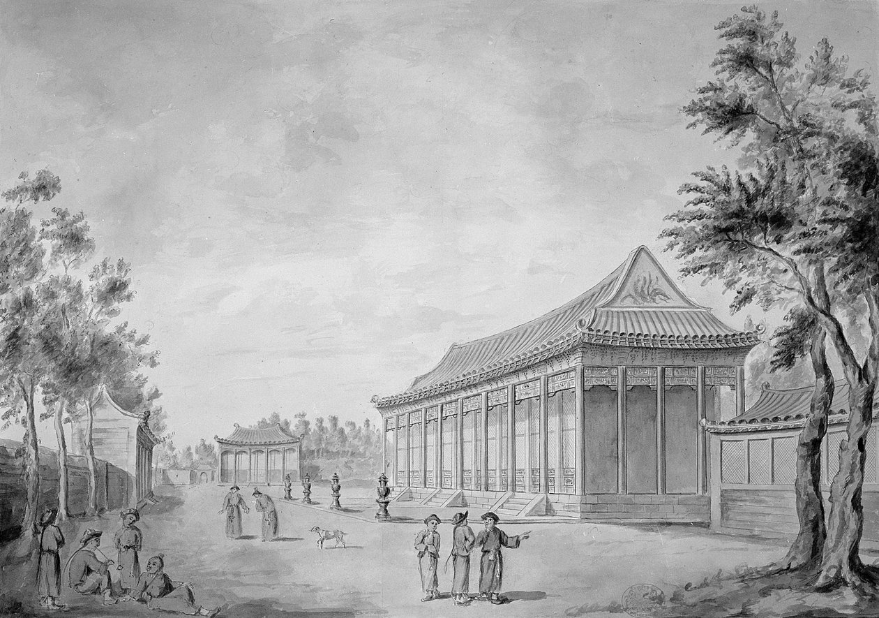 Audience Hall of the Old Summer Palace, Peking, 1793 tekijältä John Barrow