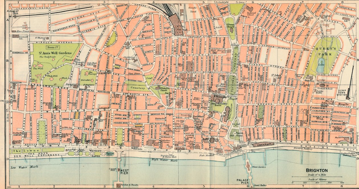 Brighton, 1900-luku tekijältä John Bartholomew
