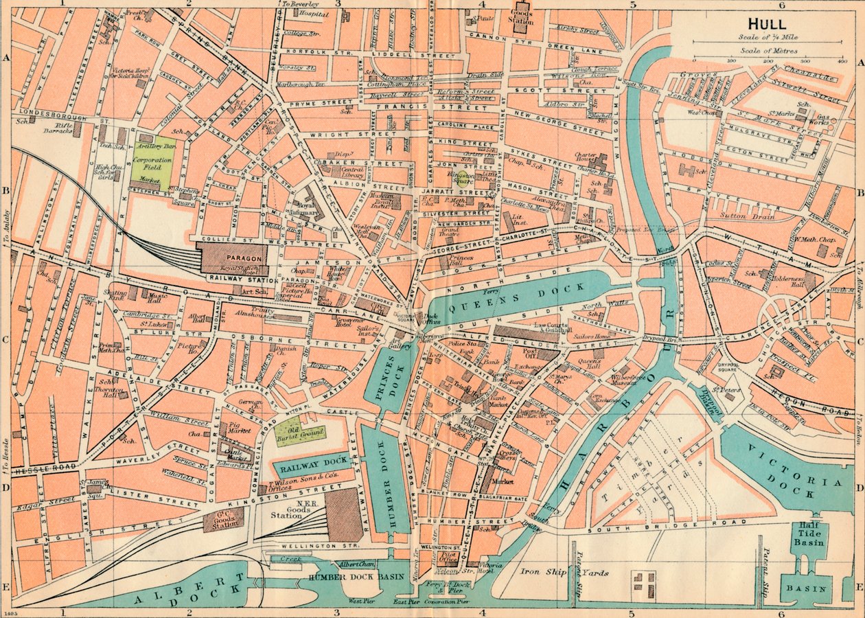Hull, 1900-luku tekijältä John Bartholomew
