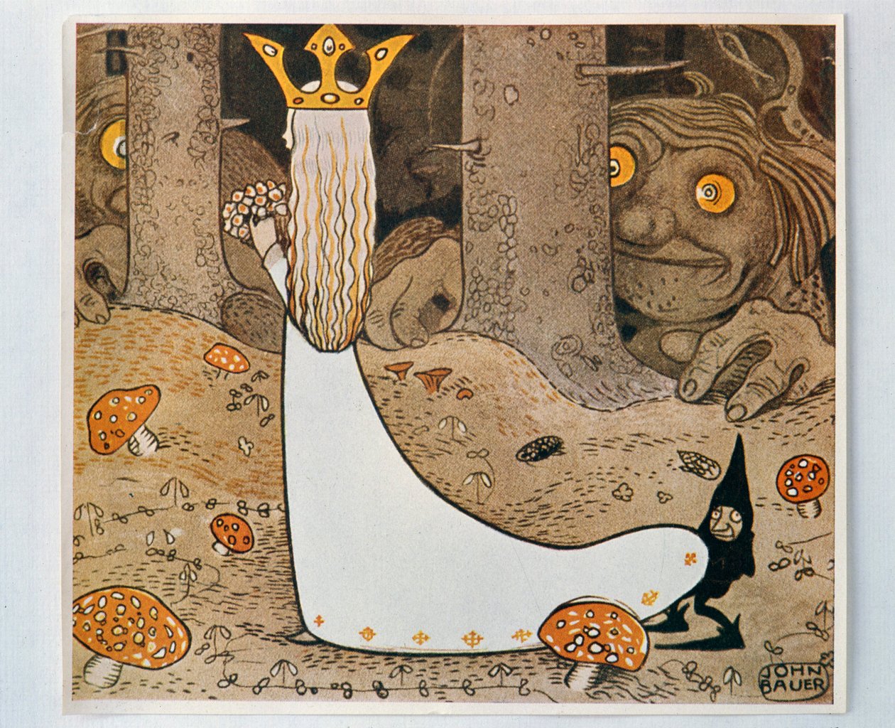 Prinsessa ja trolli. Haltioiden ja peikojen joukosta, 1913 tekijältä John Bauer