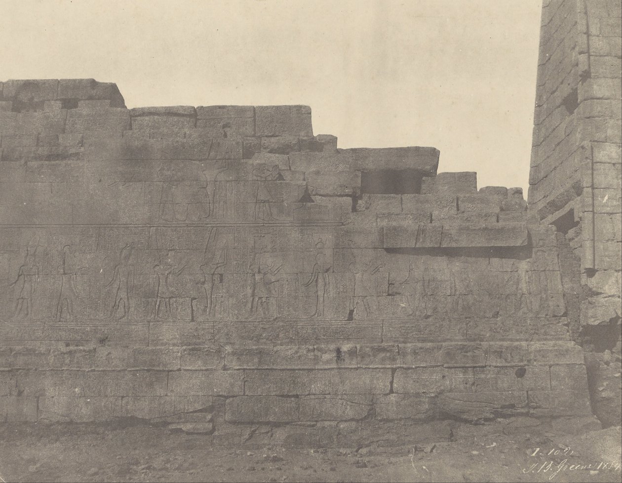 Karnak, Temple au Sud de la Salle Hypostyle, Mur du Sud (Face Extérieure) tekijältä John Beasly Greene