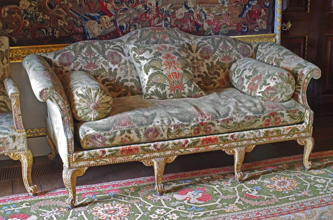 George III Giltwood Humpback soodasänky tekijältä John Bladwell