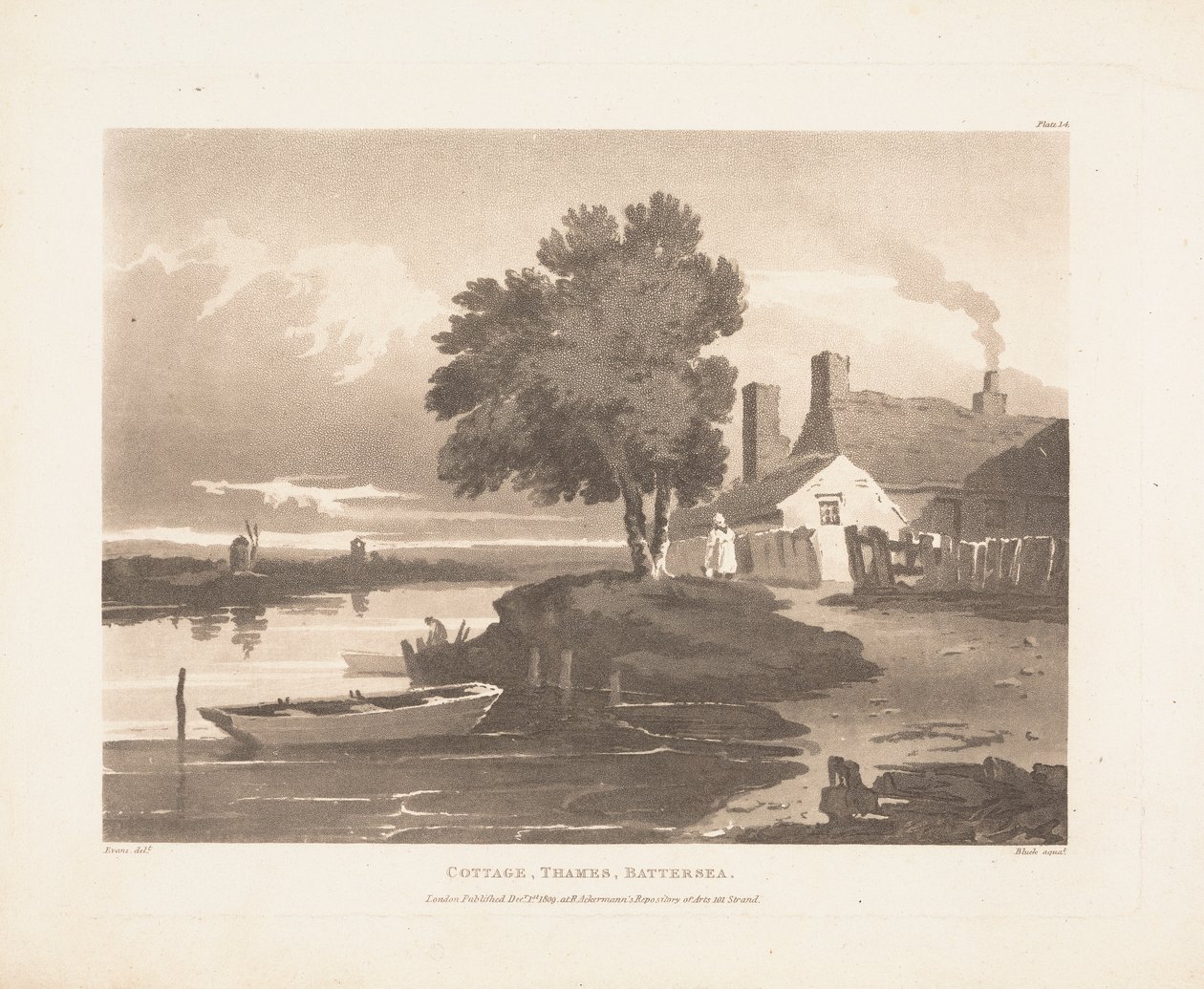Mökki, Thames, Battersea tekijältä John Bluck