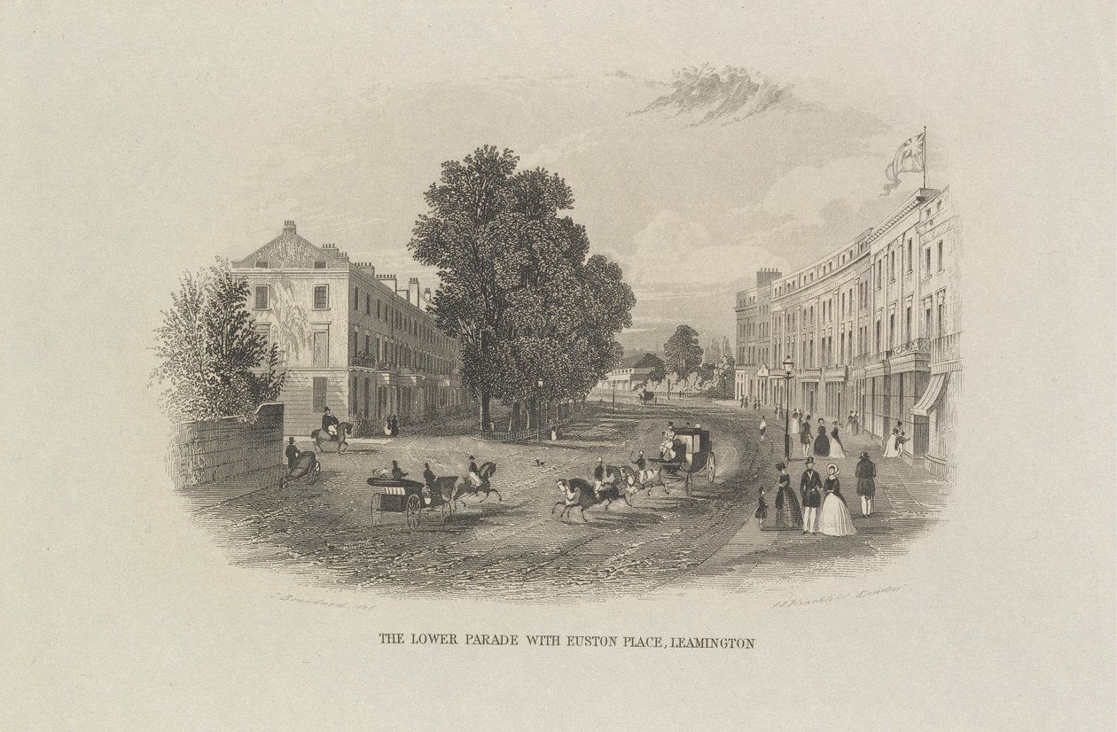 Alempi paraati Euston Placen kanssa, Leamington tekijältä John Brandard