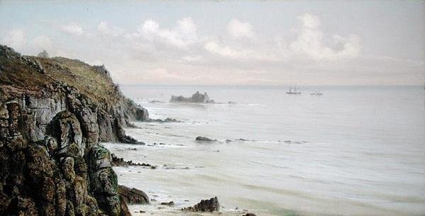 Rocky Coastline (öljyä aluksella) tekijältä John Brett