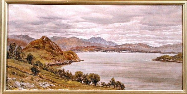 Katse ulos Loch Corriesta, 27. elokuuta 1885 (öljy kankaalle) tekijältä John Brett