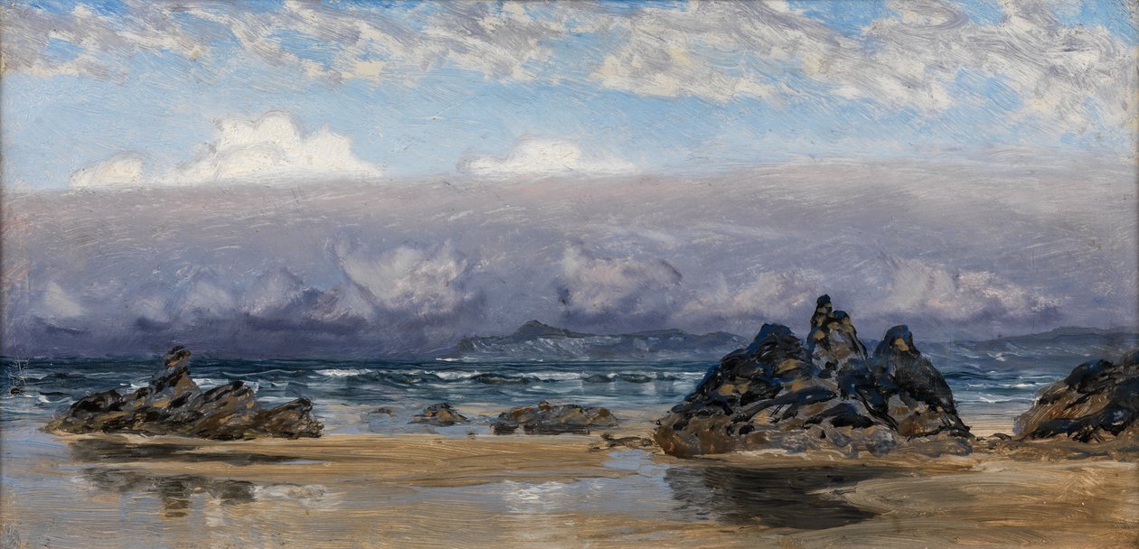 Newquay, Cornwall (öljy kankaalle) tekijältä John Brett