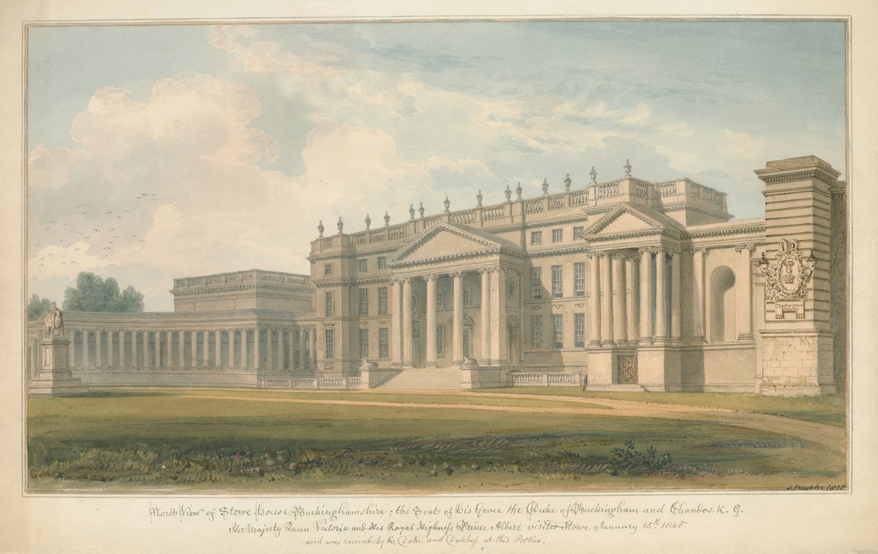 Buckinghamshire - Stowe House, 1815 tekijältä John Buckler