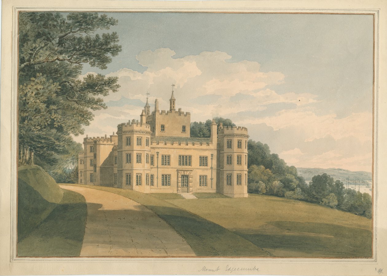 Devonshire - Mount Edgecombe, 1821 tekijältä John Buckler