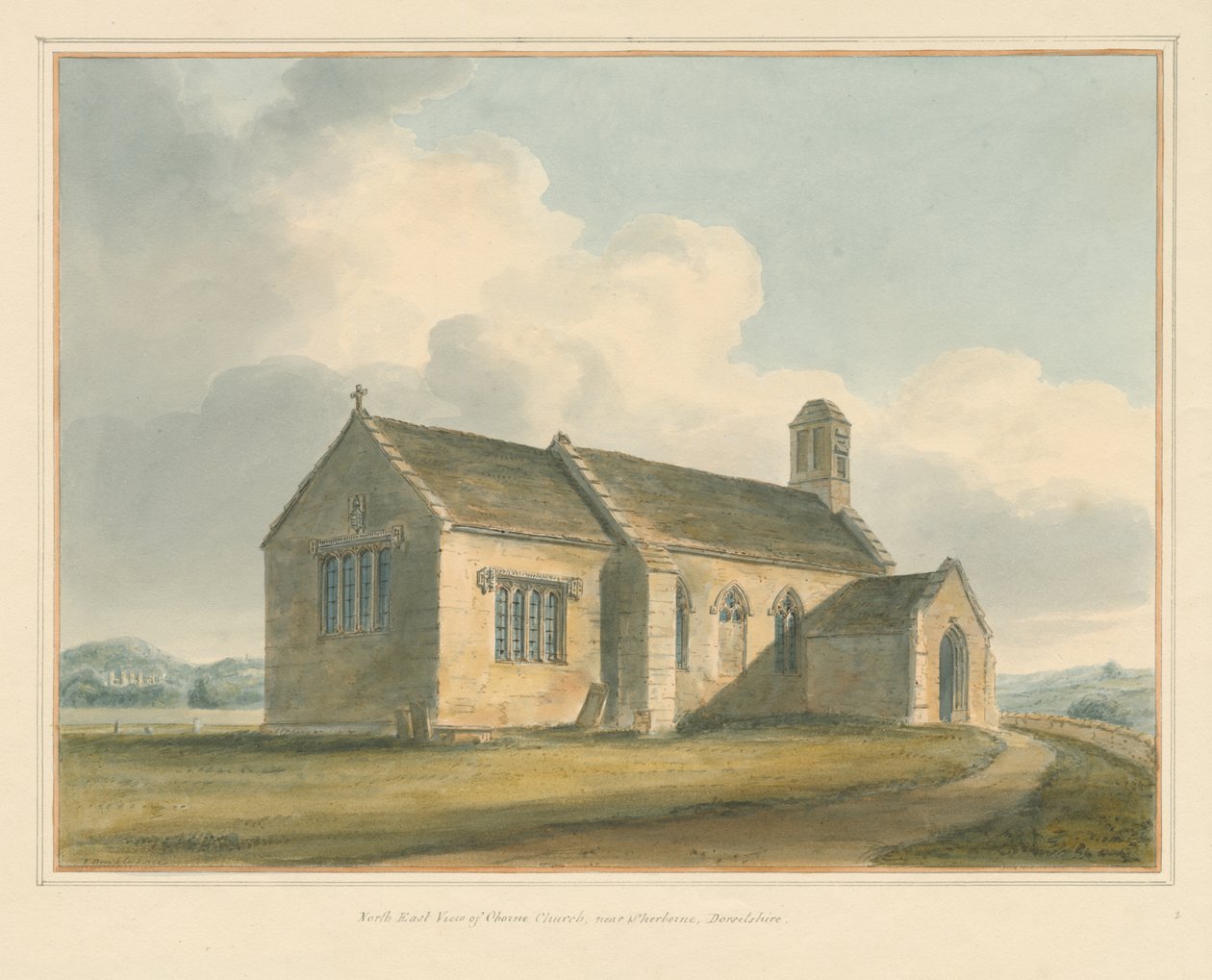 Dorset - Chornen kirkko, 1802 tekijältä John Buckler