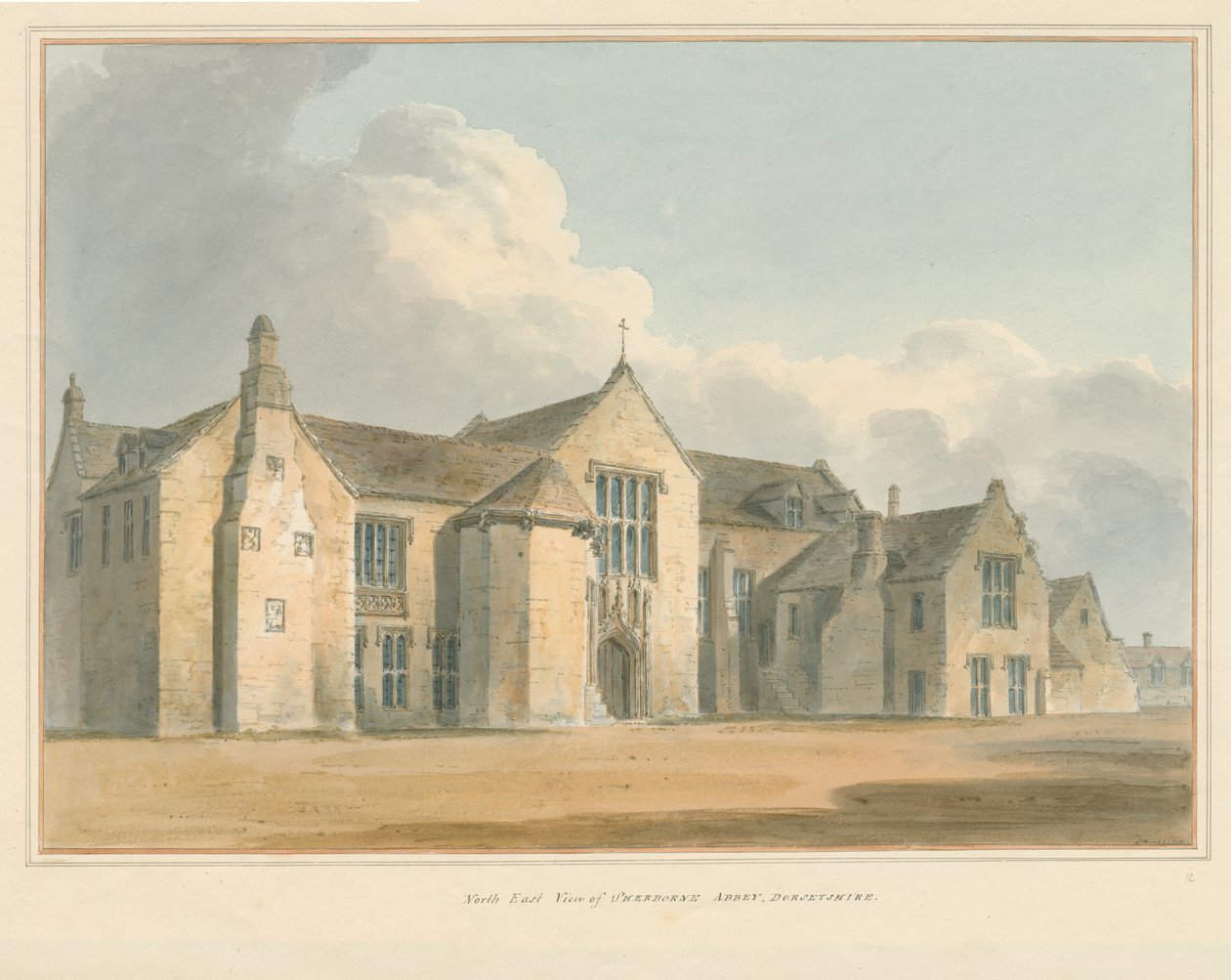 Dorset - Sherborne Abbey, 1802 tekijältä John Buckler