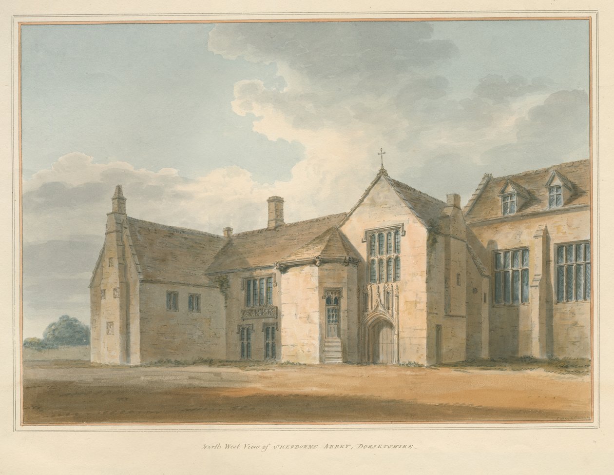 Dorset - Sherborne Abbey, 1802 tekijältä John Buckler
