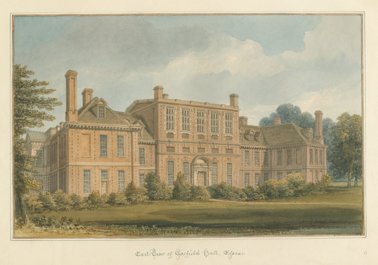 Essex - Gosfield Hall, 1824 tekijältä John Buckler