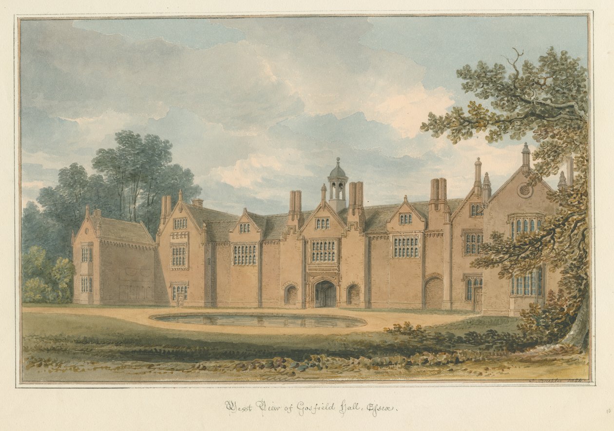 Essex - Gosfield Hall, 1824 tekijältä John Buckler