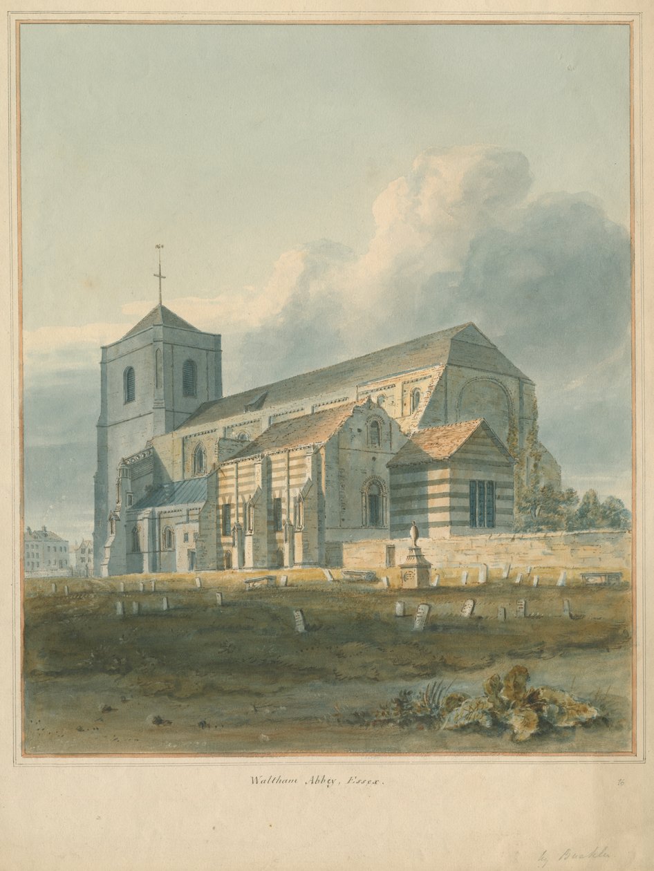Essex - Waltham Abbey, 1802 tekijältä John Buckler